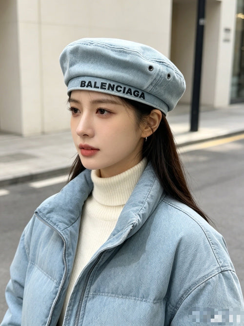 Balenciaga Denim Beret